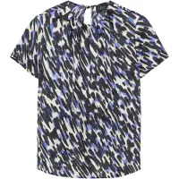 s.Oliver Blusa bege claro / marinho / azul real / preto