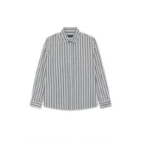 Matinique Camisa 'Christaldo' creme / azul fumado