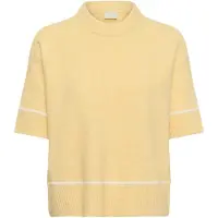 Kaffe Pullover 'KAJinie' amarelo / branco