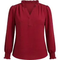 Usha Blusa borgonha
