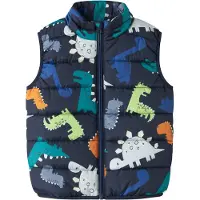 Name it Colete 'NMMMYLANE' azul / azul noturno / greige / esmeralda