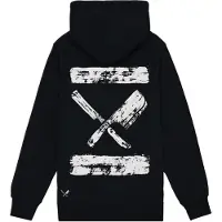 Distorted People Sweatshirt 'Inked Blades' preto / branco