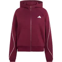 Adidas Casaco de treino em moletão 'Stadium' bordeaux / branco