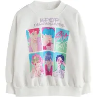 Next Sweatshirt 'K-Pop Demon Hunters' ecru / azul claro / lavanda / rosa