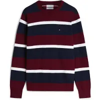 Tommy Hilfiger Pullover navy / vermelho vinho / branco