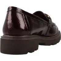 Carmela para mulher. 16436903-BURDEOS Mocassins de Pele 164369 bordô (37), Couro, 3 a 5cm, Nenhum, Casual, Clássico, Borgonha