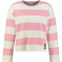 Key Largo Sweatshirt 'HAMPTON' rosa / branco