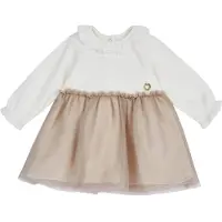 Chicco Vestido brocado / branco