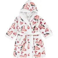 Chicco Roupão de banho salmão / vermelho escuro / preto / branco