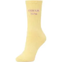 OH APRIL Meias 'Lotta' amarelo / orquídea