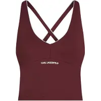 Karl Lagerfeld Top bordeaux / branco