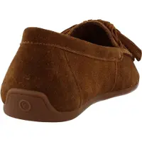 Carmela para mulher. 16414604-CAMEL Mocassins de Pele 164146 castanho claro (39), Marrom, Plano, Serraje, Nenhum, Casual