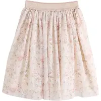 Next Saia ecru / ouro / verde pastel / cor-de-rosa