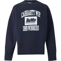Carhartt WIP Sweatshirt 'Winners' navy / branco