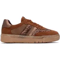 Refresh para mulher. 17624002-CAMEL Tênis 176240 marrom (39), Plano, Cordão, Casual