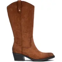 Refresh para mulher. 17614503-CAMEL Botas 176145 castanho claro (36), Marrom, 5 a 8cm, Nenhum, Casual