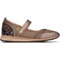 Carmela para mulher. 16435302-PLOMO Sapatilhas de Pele 164353 cinza (36), Couro, 1 a 3cm, Velcro, Casual
