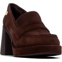 Carmela para mulher. 16440003-MARRON Mocassins de Couro 164400 marrom (41), 5 a 8cm, Serraje, Nenhum, Casual, Clássico