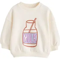 Next Sweatshirt creme / azul / castanho / lavanda