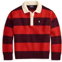 Ralph Lauren Pullover bege claro / vermelho / vermelho vinho