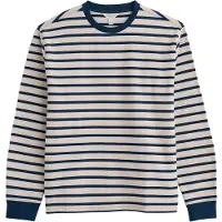 Seasalt Cornwall Camisa 'Longboat' azul escuro / branco