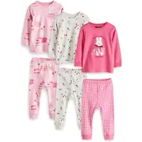 Next Pijama cor-de-rosa / rosa claro / offwhite