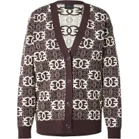 Pinko Casaco de malha creme / chocolate