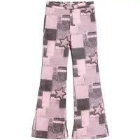 Desigual Calças cor-de-rosa / preto