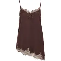 We fashion Top castanho escuro
