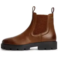 Tommy Hilfiger Botas chelsea castanho de castanha / conhaque