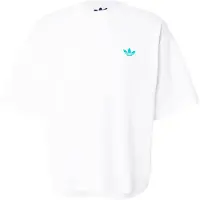 Adidas Originals Camisa azul ciano / verde claro / laranja / branco