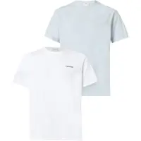 Calvin Klein Camisa azul claro / branco