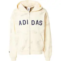 Adidas Originals Casaco em moletão 'AOA' bege / estuque / marinho