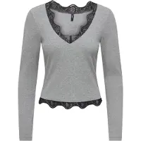 ONLY Camisa 'ONLFENJA' acinzentado / preto