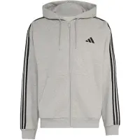 Adidas Casaco de treino em moletão 'Essentials' cinzento / preto