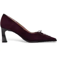 Hispanitas para mulher. HI264951 Sapatos de Couro Paris bordô (41), 3 a 5cm, Nenhum, Sapatos de Festa, Grená