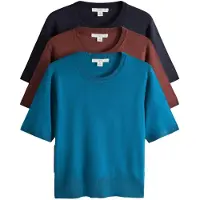 The Set Pullover marinho / azul real / chocolate