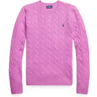 Ralph Lauren para mulher. 211971865506 Camisola de lã e caxemira rosa (XS), Casual, Manga comprida