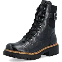 Rieker Botim com fivela preto
