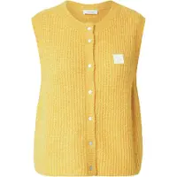 American vintage Colete de malha 'EAST' amarelo