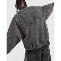 Adidas Originals Casaco meia-estação 'SST' cinzento / preto / preto denim