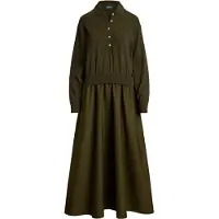 Ralph Lauren Vestido de malha oliveira