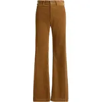 Ralph Lauren para mulher. 211B17556002 Calças Beaton de veludo cotelê castanho (40), Marrom, Casual, Algodão