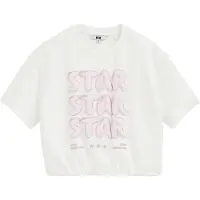 We fashion Camisola rosa claro / branco