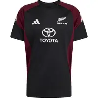 Adidas Camisa funcionais 'All Blacks' borgonha / preto / branco