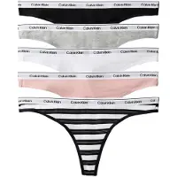 Calvin Klein Underwear Tanga acinzentado / cor-de-rosa / preto / branco