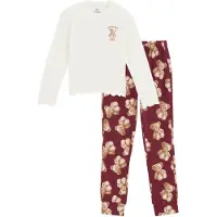 We fashion Pijama borgonha / vermelho vinho