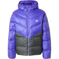 Nike Casaco de inverno 'WINDRUNNER' azul / preto