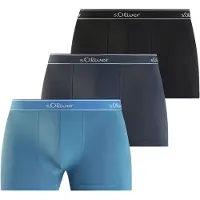s.Oliver Boxers azul / navy / preto / branco