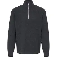!Solid Pullover 'SDVian' acinzentado